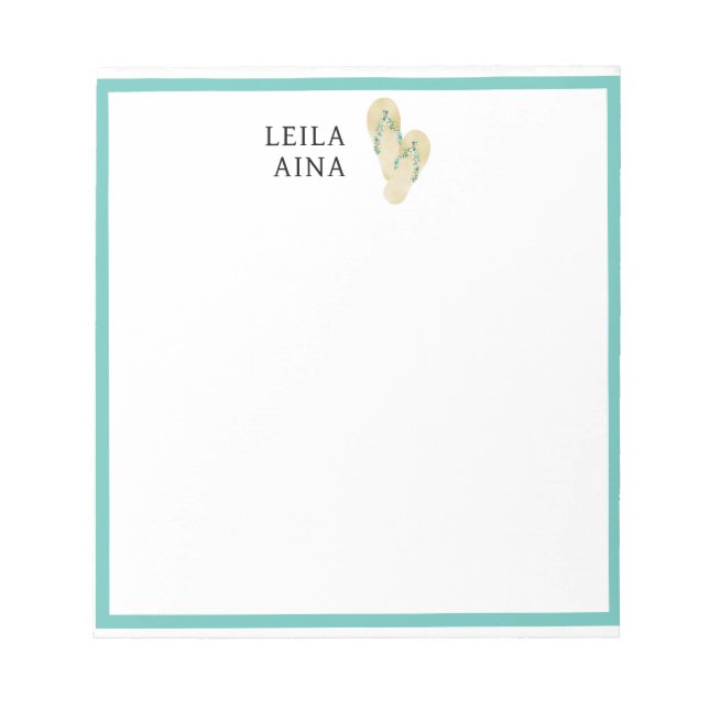 Aloha Flip-Flops Notepad (Front)