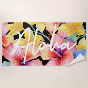 Aloha Floral Beach Towel v3