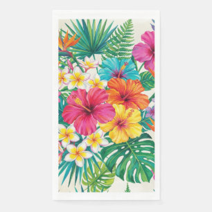 Aloha Floral Bloom Tropical Guest Towel Napkin