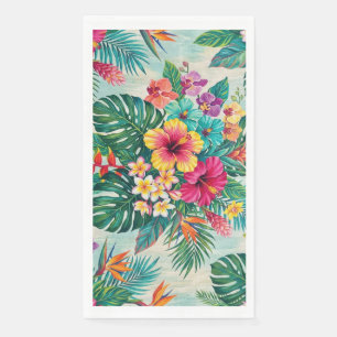Aloha Floral Bloom Tropical Guest Towel Napkin