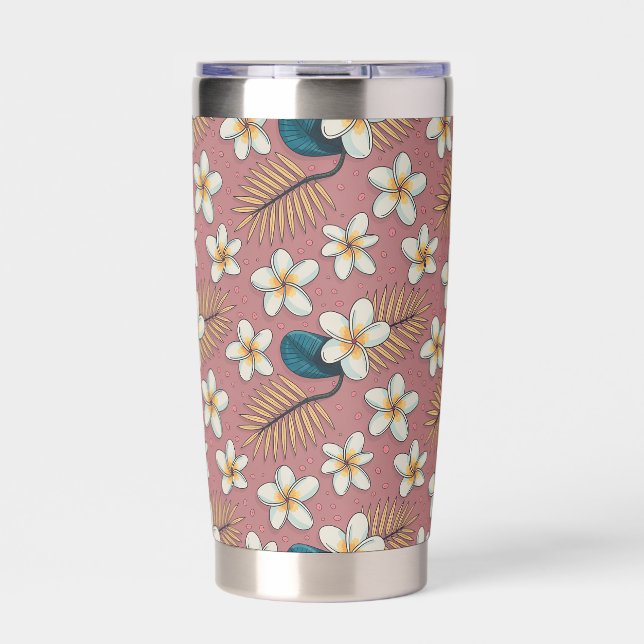 Aloha Floral  Insulated Tumbler (Front)