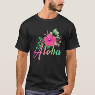 Aloha Flower Hawaii Hawaiian Hawaii Island Sur T-Shirt