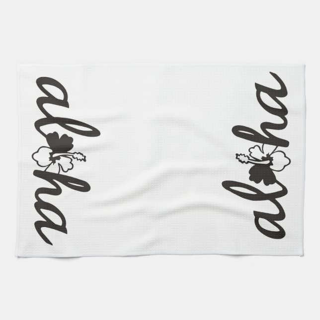 Aloha Flower Kitchen Towel (Horizontal)