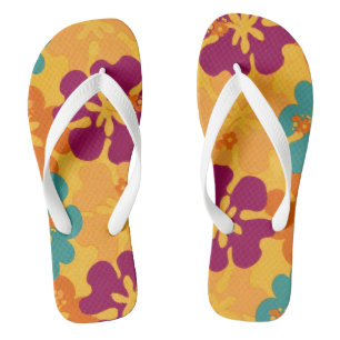 Aloha Flowers Flip Flops