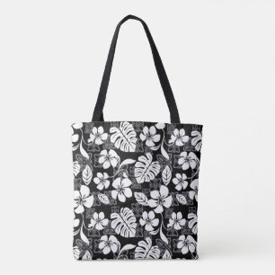 ALOHA FRIDAY (BLACK & GRAY) TOTE BAG