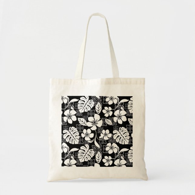 ALOHA FRIDAY (BLACK/GRAY) TOTE BAG (Front)