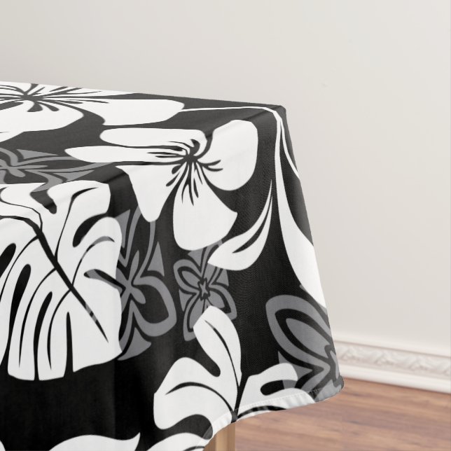 ALOHA FRIDAY (BLACK) TABLECLOTH (In Situ)