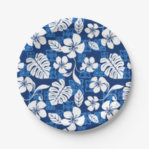 ALOHA FRIDAY (BLUE) PAPER PLATE