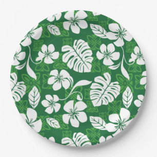 ALOHA FRIDAY (GREEN) PAPER PLATE