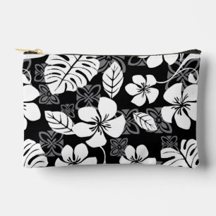 ALOHA FRIDAY PATTERN IN BLACK ACCESSORY POUCH