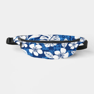 ALOHA FRIDAY PATTERN IN BLUE BUM BAGS