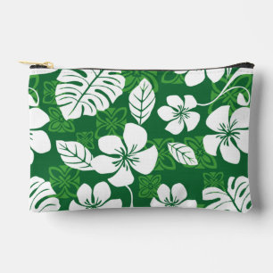 ALOHA FRIDAY PATTERN IN GREEN ACCESSORY POUCH