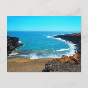 Aloha from Green Sands Beach Hawaii postcard