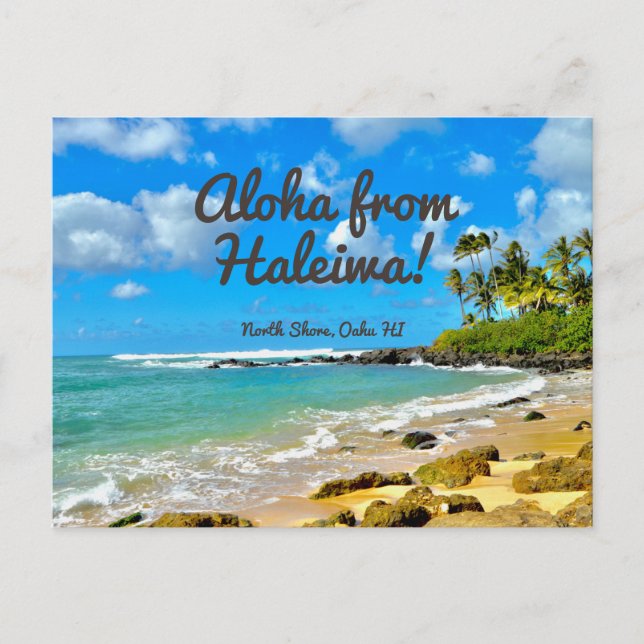 Aloha From Haleiwa Postcard (Front)