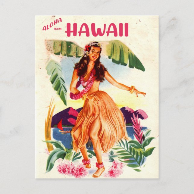 Aloha from Hawaii Postcard (Front)