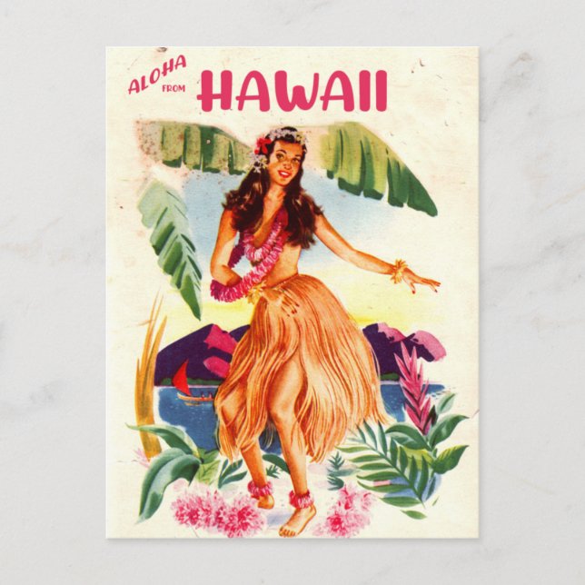 Aloha from Hawaii Postcard (Front)