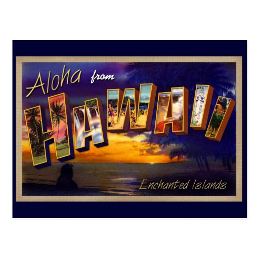 Image of Aloha from Hawaii Postcard