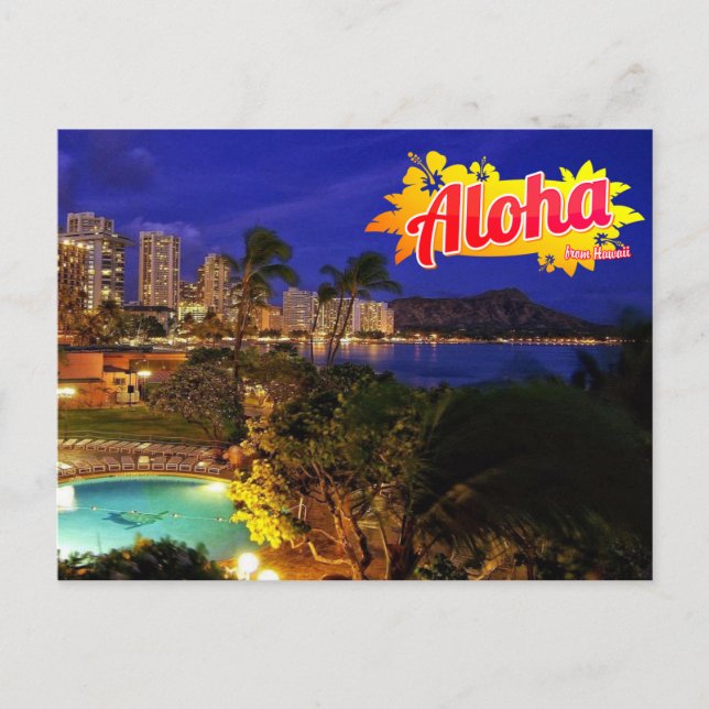 Aloha from Hawaii Postcard (Front)