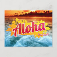 Aloha from Hawaii Postcard