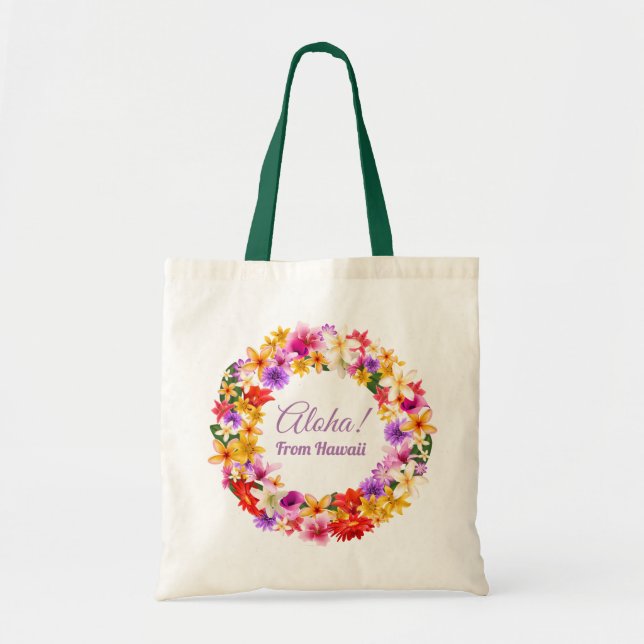 Aloha! From Hawaii Tote Bag (Front)