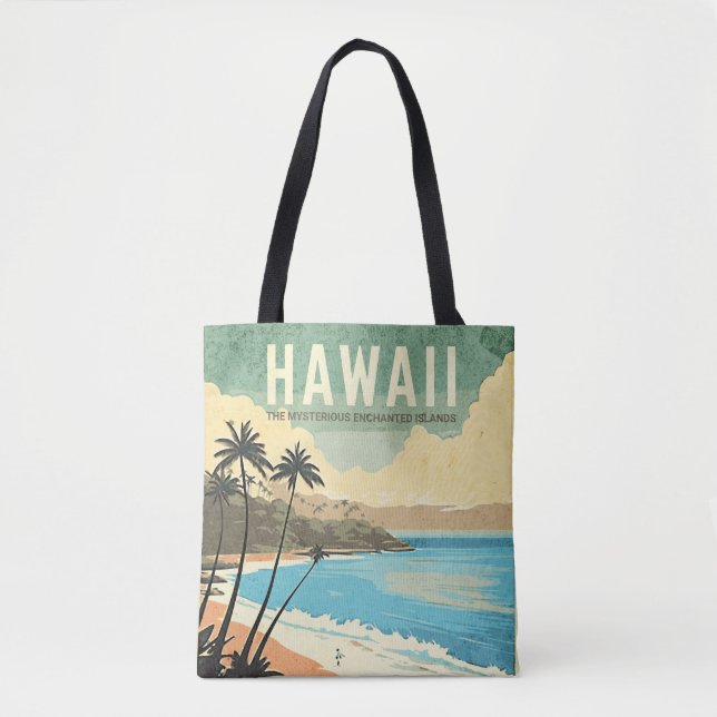 Aloha from Hawaii Vintage Travel  Tote Bag (Front)