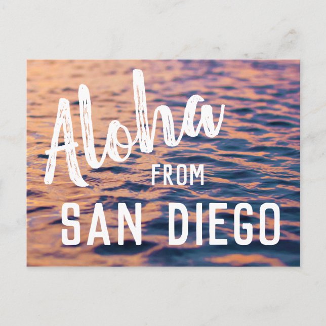 Aloha From San Diego4 Holiday Postcard (Front)