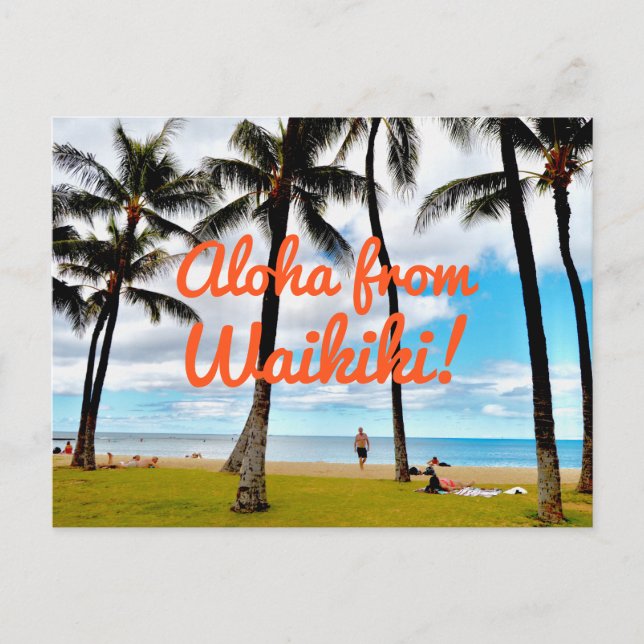 Aloha From Waikiki Postcard (Front)
