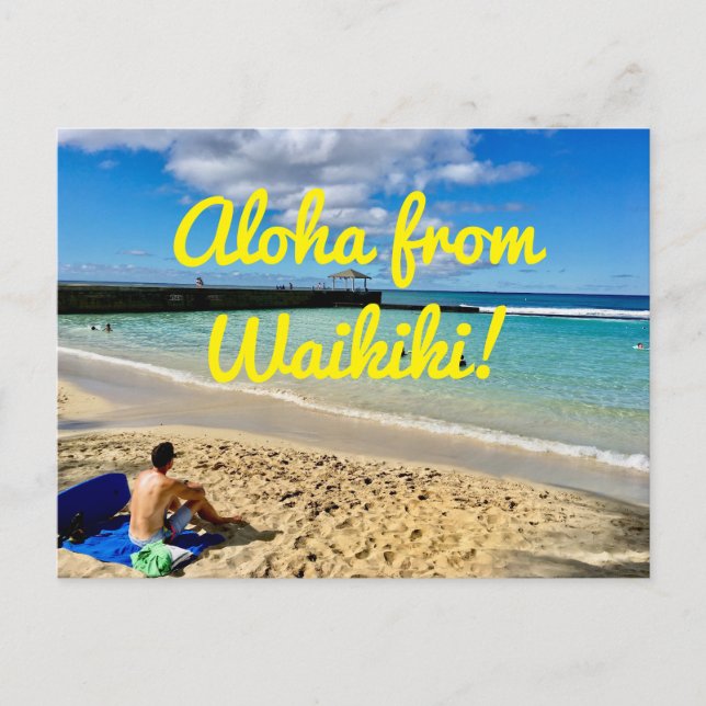 Aloha From Waikiki Postcard (Front)