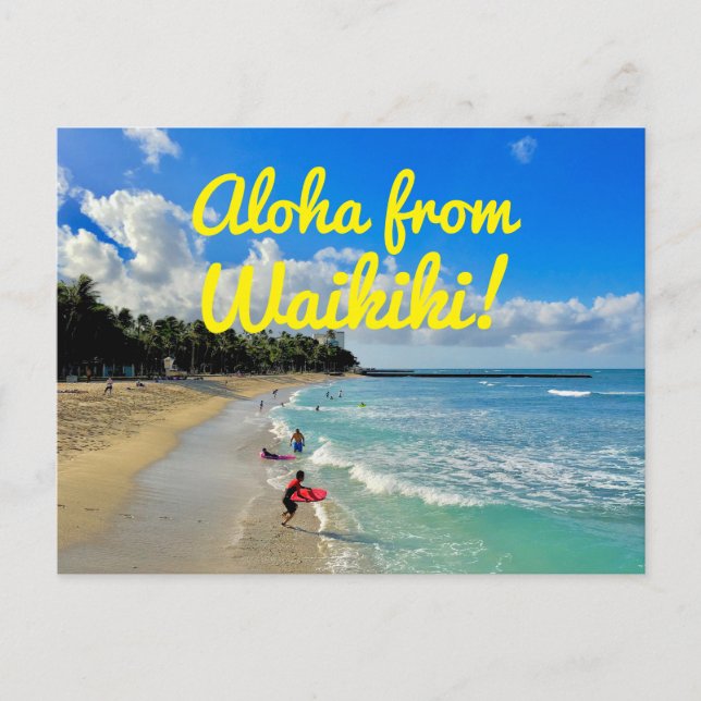 Aloha From Waikiki Postcard (Front)