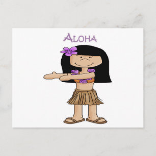 Aloha Girl Postcard