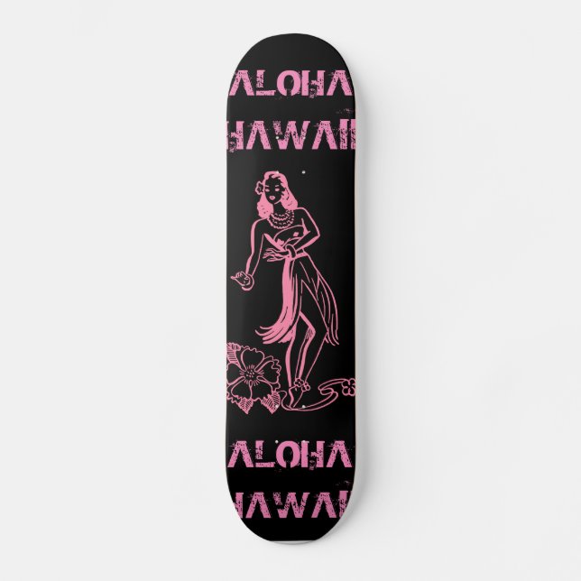 Aloha Girl Skateboard (Front)