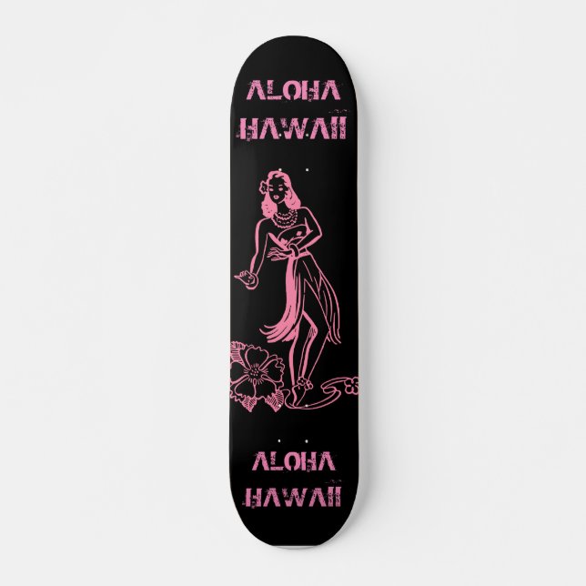 Aloha Girl Skateboard (Front)