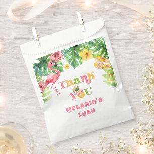 Aloha girl summer Tropical Luau birthday Thank you Favour Bags