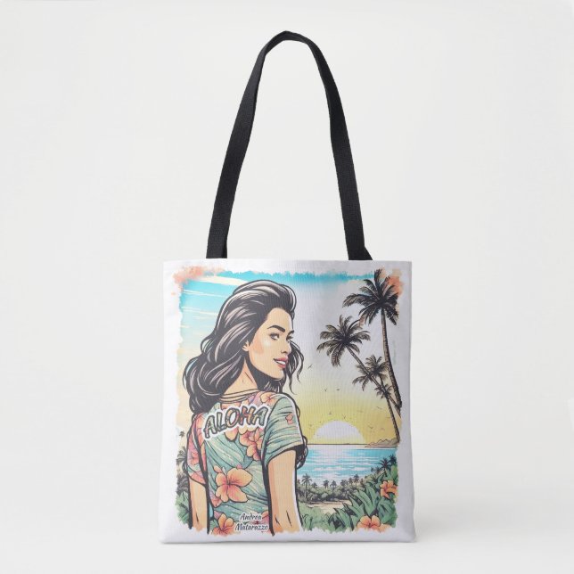 Aloha Girl Tote Bag (Front)