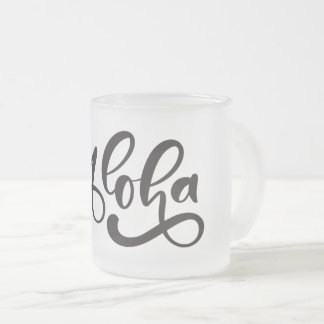 Aloha hand written Mug 