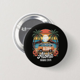 Aloha Hawaii 2026 6 Cm Round Badge
