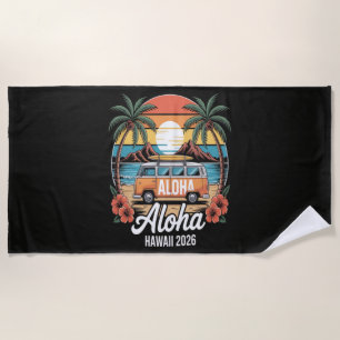 Aloha Hawaii 2026 Beach Towel