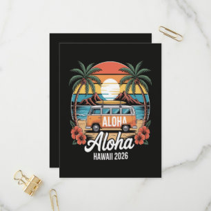 Aloha Hawaii 2026 Invitation Postcard