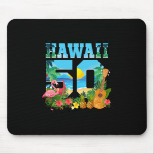 Aloha Hawaii 50th Birthday Hawaii Tropical Hawaiia Mouse Mat