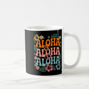 Aloha hawaii beach hawaiian island flower luau coffee mug