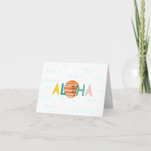 Aloha Hawaii Beach Themed Card For Any Occasion