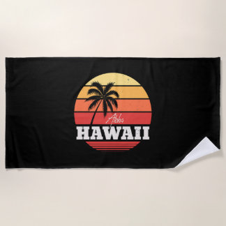 Aloha Hawaii  Beach Towel
