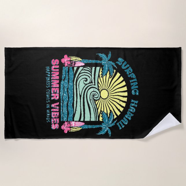 Aloha Hawaii  Beach Towel (Front)