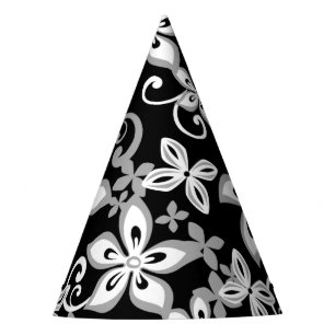 ALOHA HAWAII (BLACK/GRAY) PARTY HAT