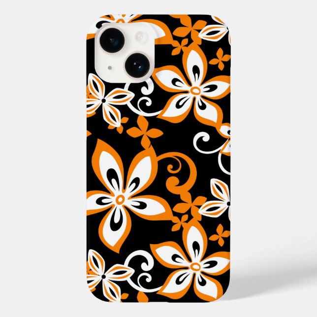 ALOHA HAWAII (BLACK/ORANGE) Case-Mate iPhone CASE (Back)
