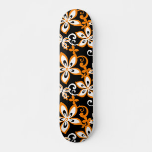 ALOHA HAWAII (BLACK/ORANGE) SKATEBOARD
