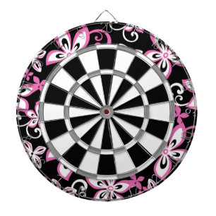 ALOHA HAWAII (BLACK/PINK) DARTBOARD