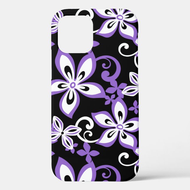 ALOHA HAWAII (BLACK/PURPLE) Case-Mate iPhone CASE (Back)
