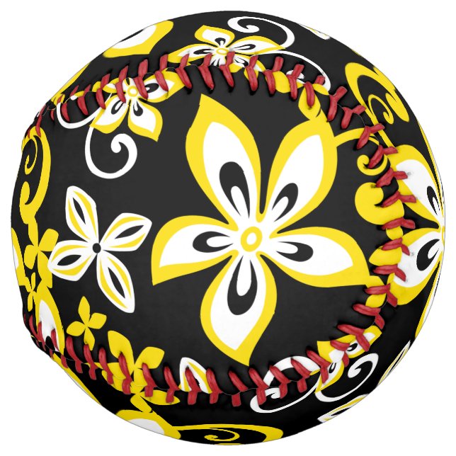 ALOHA HAWAII (BLACK/YELLOW) SOFTBALL (Front Right)