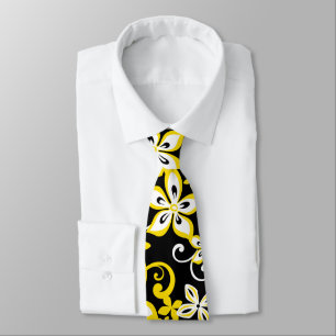 ALOHA HAWAII (BLACK/YELLOW) TIE